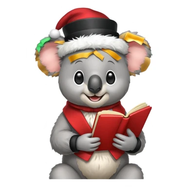 Koala Caroler sticker