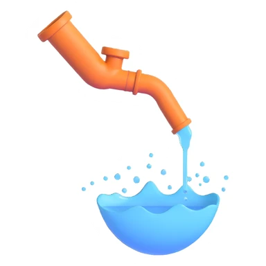 
3D render of a cracked pipe with water dripping from it, Pixar-style, clean and realistic, soft reflections, isolated on white background, professional and colorful

 sticker