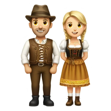 oktoberfest couple sticker