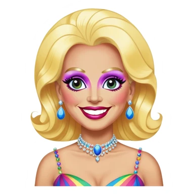 Biden as a drag queen sticker