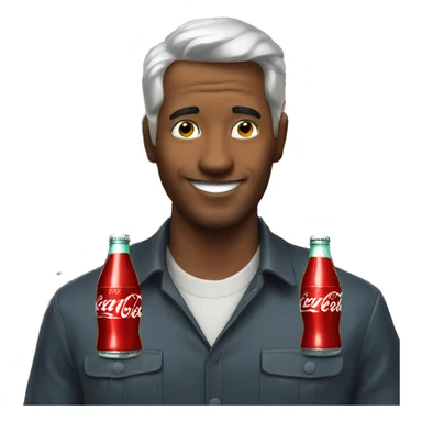 Coca Cola man sticker