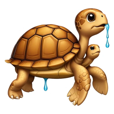 Drippy turtle sticker