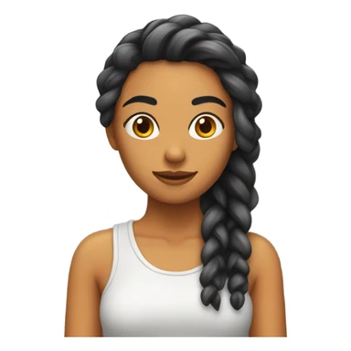 chica con cabello cobrizo sticker