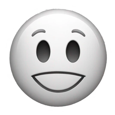 classic smiley face, but its sad. only in black and white. only outlines. no eyebrows and add a circle around it as its head sticker