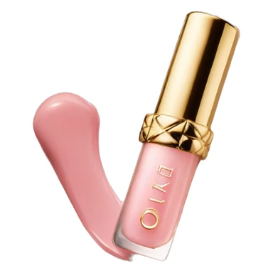 Light Pink Dior Lip Oil with Golden Package sticker