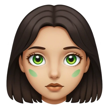 girl with heterochromia green and brown sticker