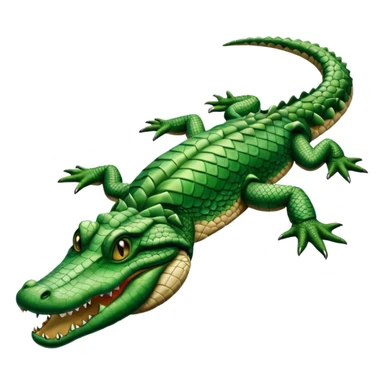 Dead alligator that flipped over on its back sticker