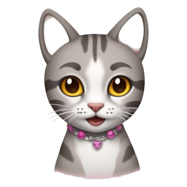 Cat pop star sticker