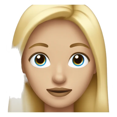 transwoman with long blonde hair and blue eyes sticker