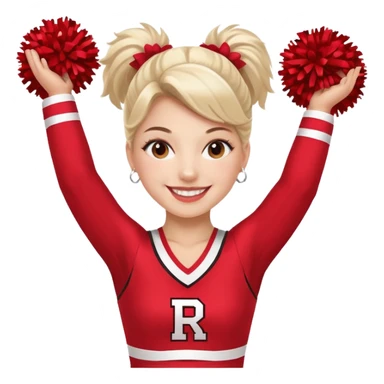 Rutgers Cheerleader sticker