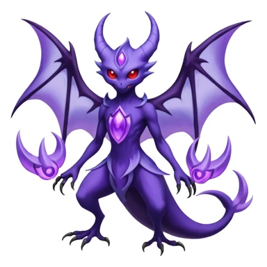 Darkrai-Lunala-Haunter-Fakémon-hybrid-creature (full body)  sticker