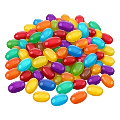 Happy jellybean sticker