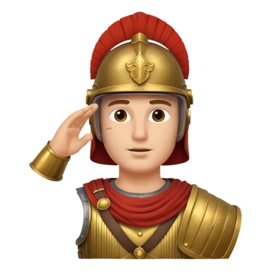 an ancient roman republic soldier saluting sticker