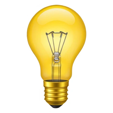 a lightbulb where you can't see the internals sticker