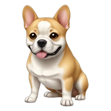 french bulldog shiba inu black snout sticker