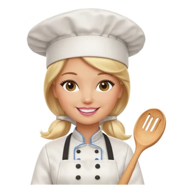 Barbie chef sticker