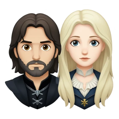 Dishonored game, Corvo and Emily sticker