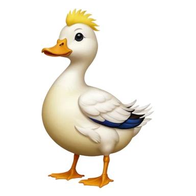 duck King, standing sticker