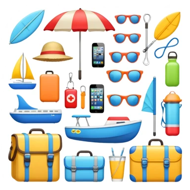 vacation equipment sticker