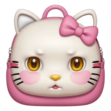 Hello Kitty Face with Bags Under Eyes sticker