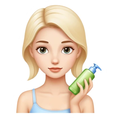Girl skincare sticker