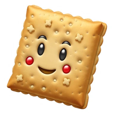 un tas de crackers carré aux graines sticker