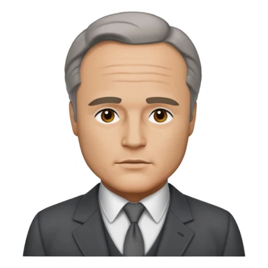 Marlon Brando with dark gray suit sticker