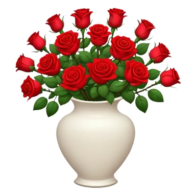 vase full of roses sticker