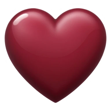 Maroon heart sticker