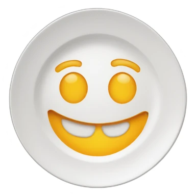 smile plate food and cutlery sticker