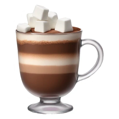 Hot chocolate with chamallow sticker