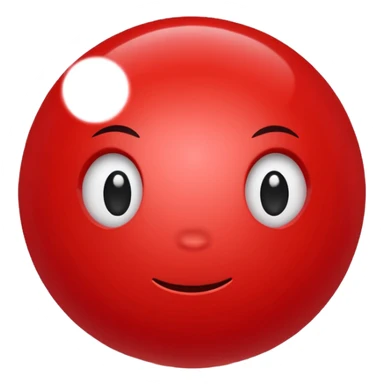 bolinha sólida vermelha para marcar início de frase sticker