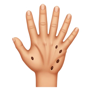 Hand reaching sticker