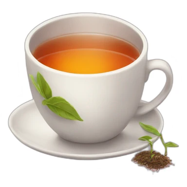 aesthetic cup of tea sticker