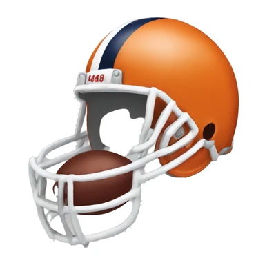 Broncos foot ball sticker