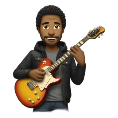 guitarist sticker