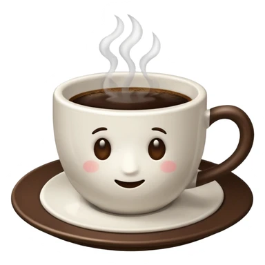 cup of coffee on a saucer sticker