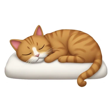the cat emoji sleeping sticker