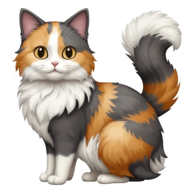 full body half dark grey and half white cat sticker