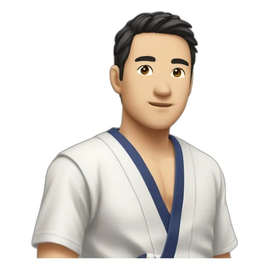 Manjiro sano entrain de pécho un pec sticker