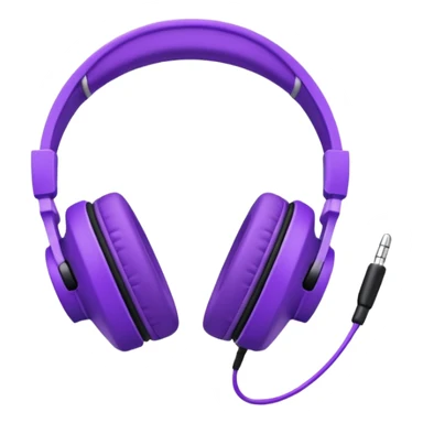 purple open journal with purple headphones on top sticker