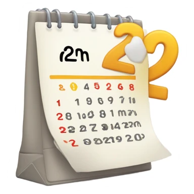 Calendar. 28 February  sticker