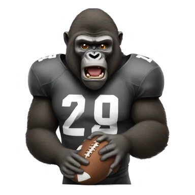 Football gorilla sticker