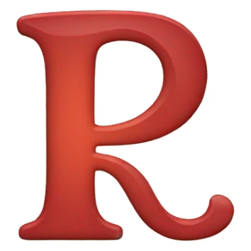 letter r with a heart sticker