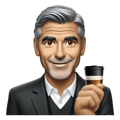 George clooney selling Nespresso Machines sticker