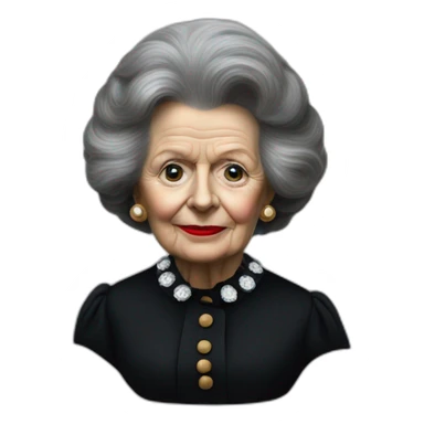 Golliwog Margaret thatcher sticker