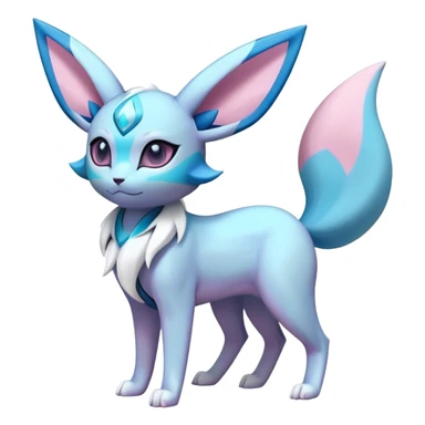 Ffuturistic Glaceon-Espeon-Sylveon-Umbreon-hybrid, full bod sticker