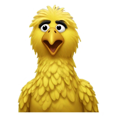 Big bird mugshot sticker
