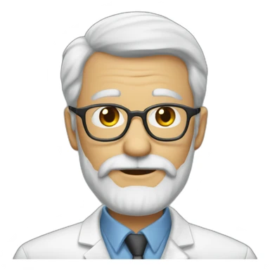 chem old bald beared professor sticker