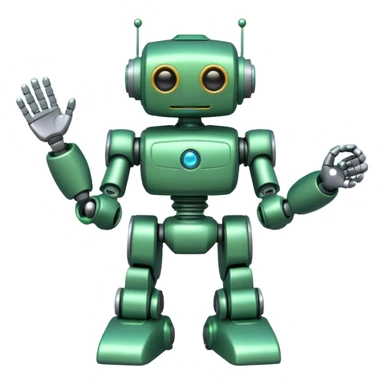 Jet-arm green,Toy Robot. sticker